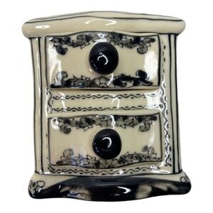 Vintage Minimalist Box Porcelain Jewelry Storage Japan Jewelry Box